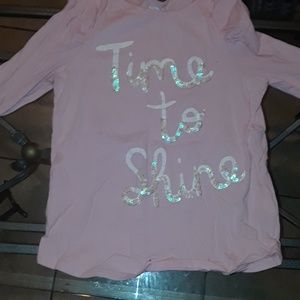 Pink embellished top